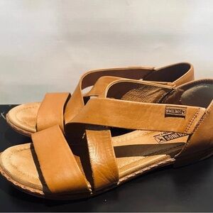 Pikolinos Sandals Algar Leather Size 41 - 10.5 Soft Carmel